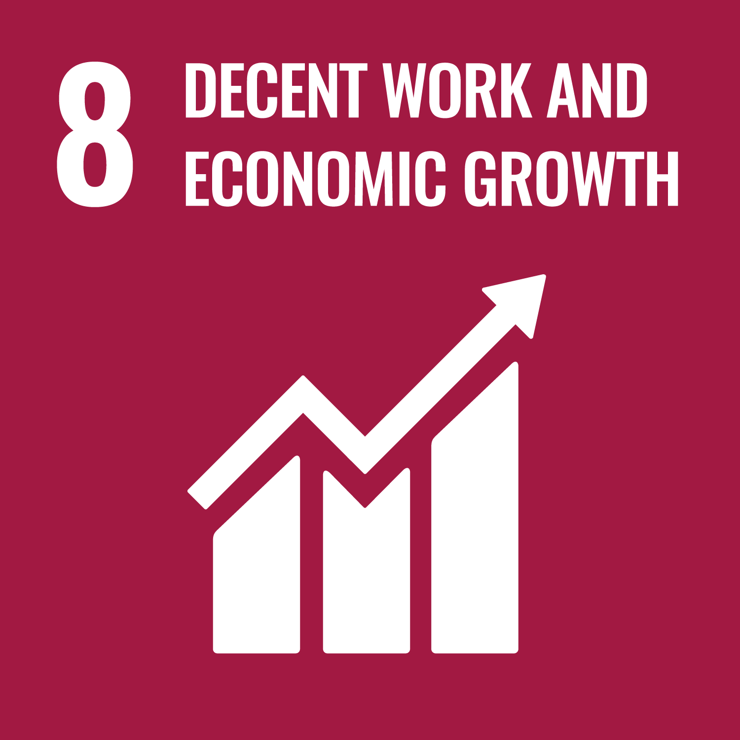 Icon for Sustainable Development Goal 8 – Decent Work and Economic Growth