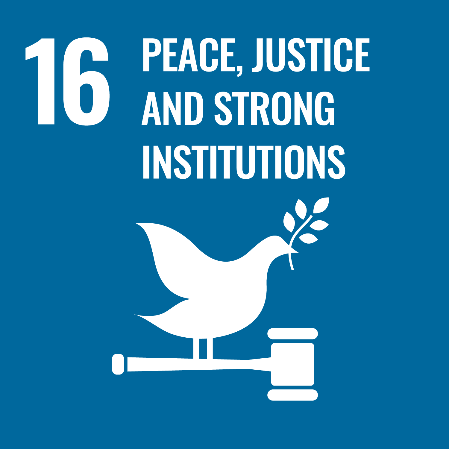 Icon for Sustainable Development Goal 16 – Peace, Justice and Strong Institutions