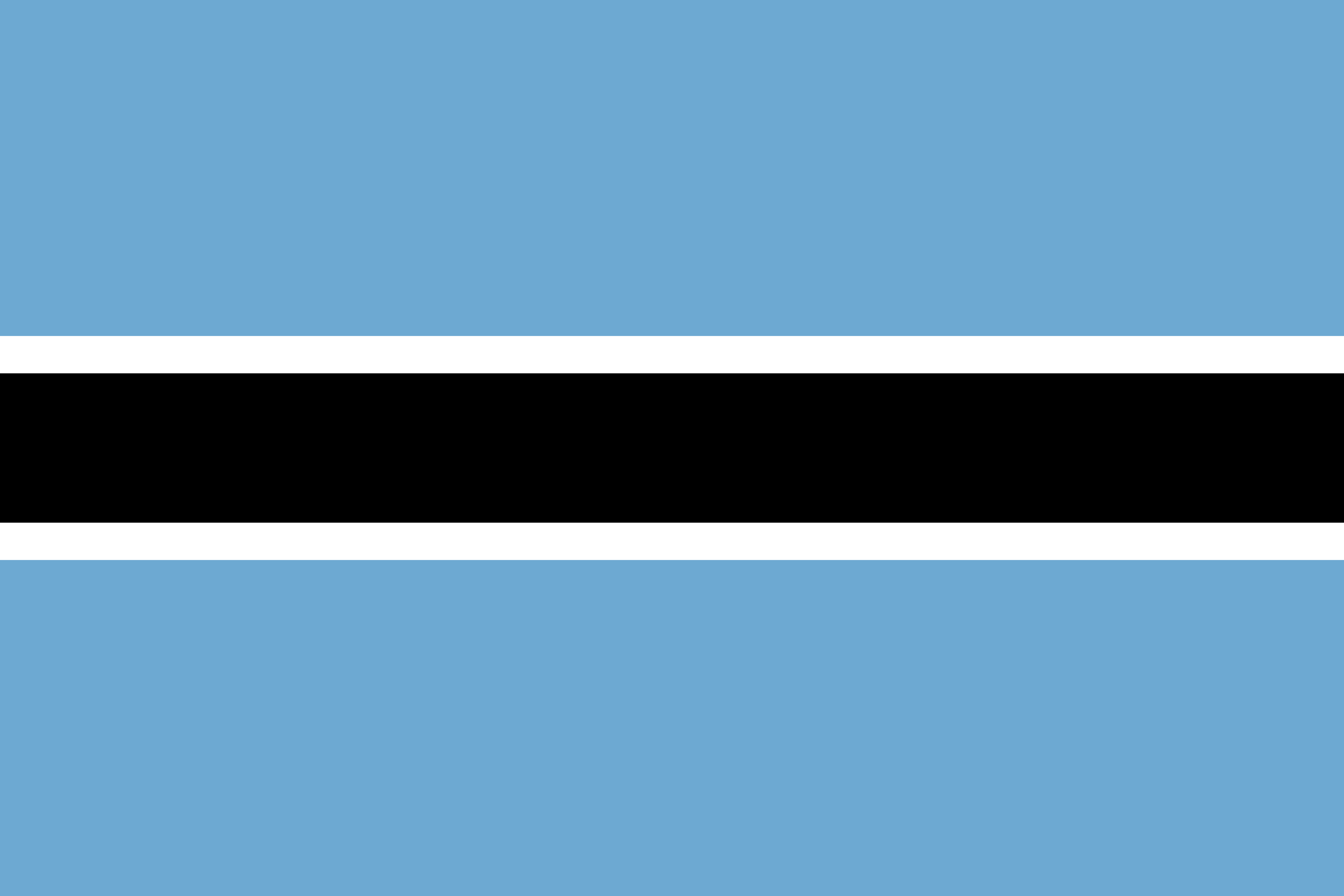 Illustration of Botswana flag