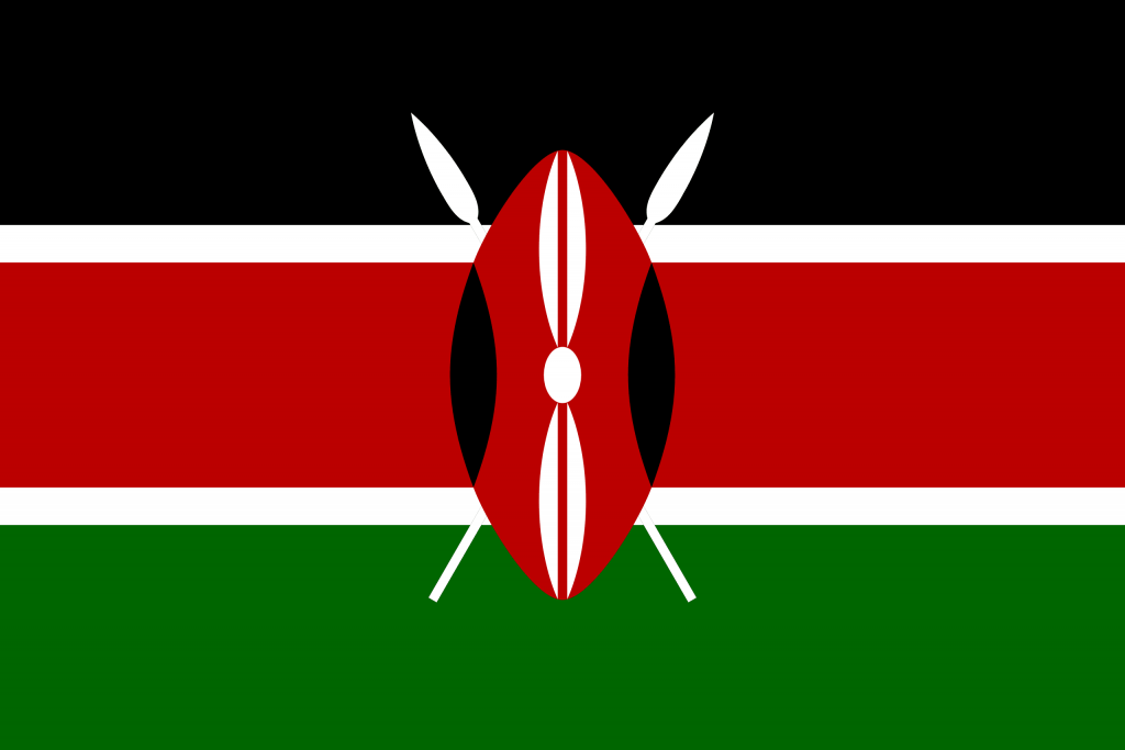 Illustration of Kenyan flag