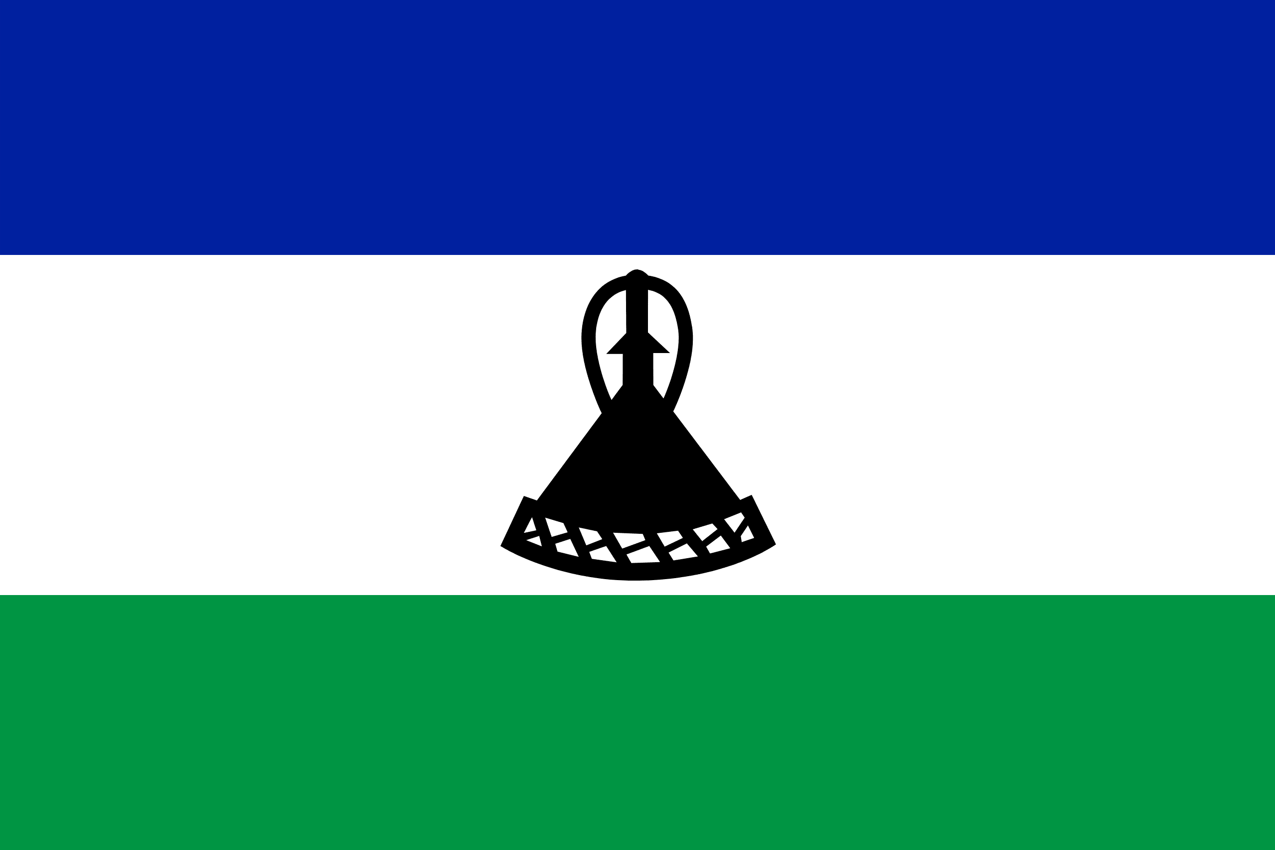 Illustration of Lesotho flag