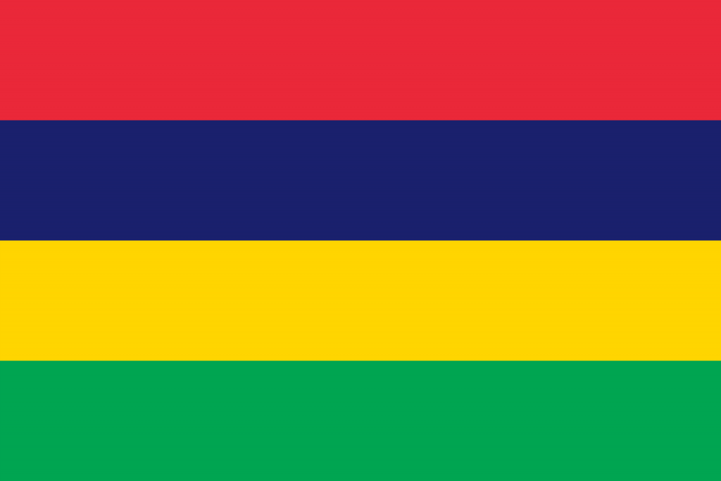 Illustration of Mauritius flag