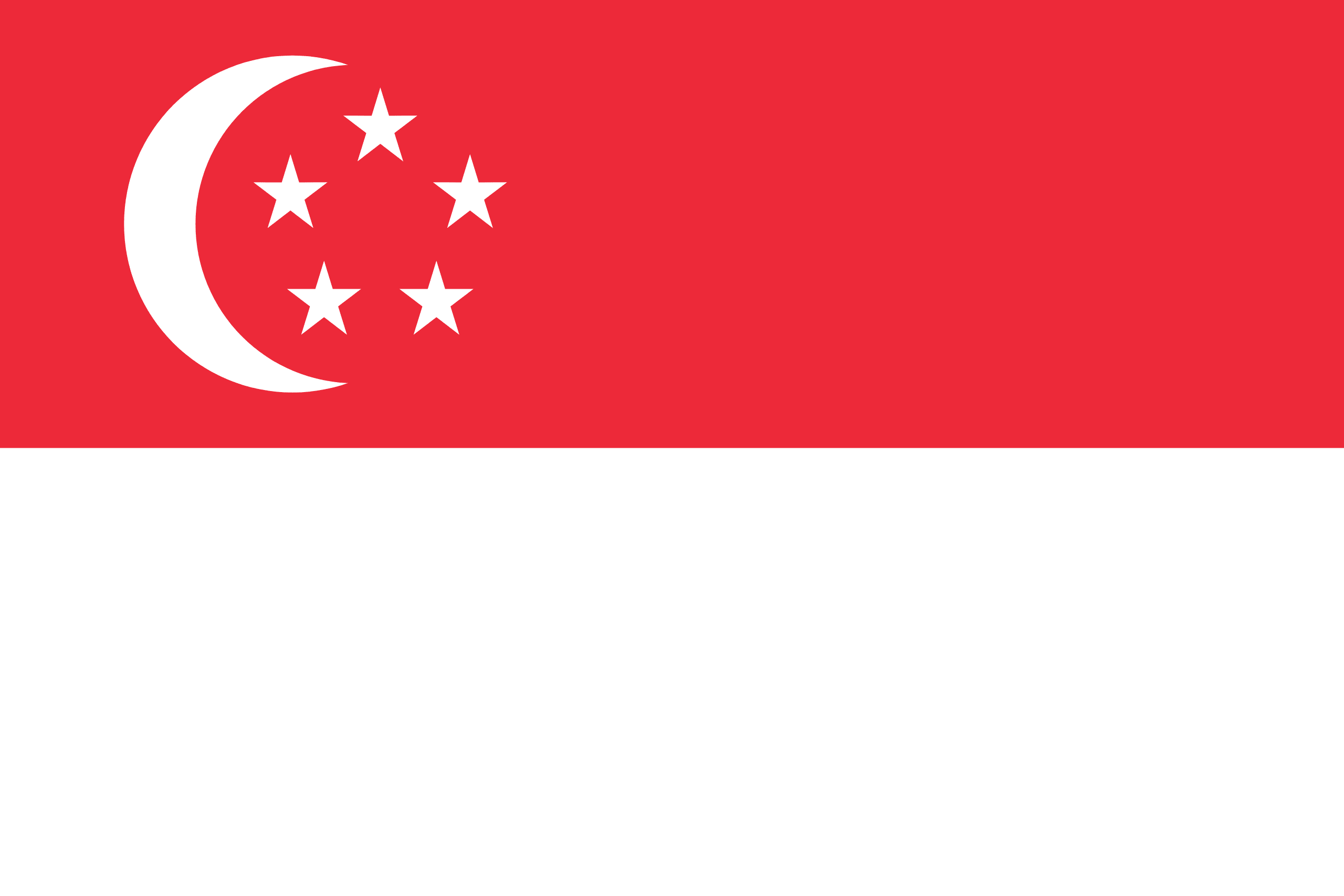 Illustration of Singapore flag