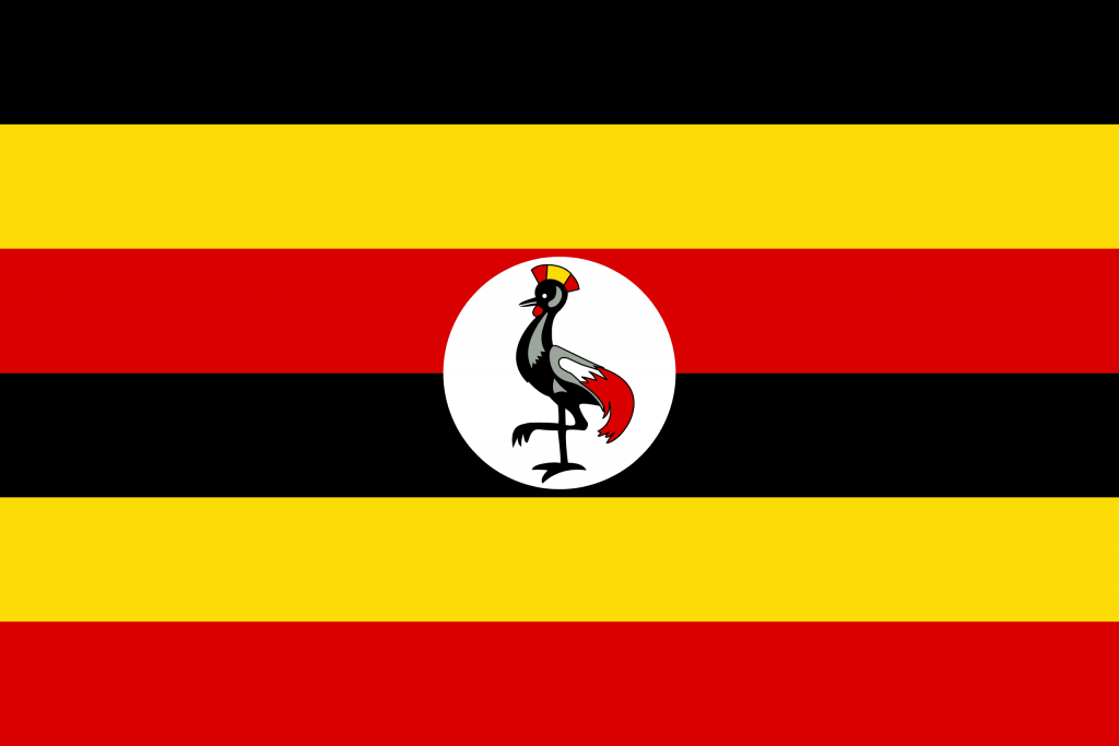 Illustration of Ugandan flag