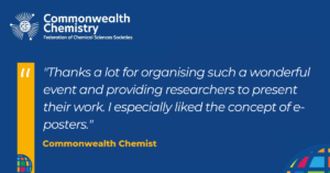 Feedback from Commonwealth Chemistry Posters event presenter