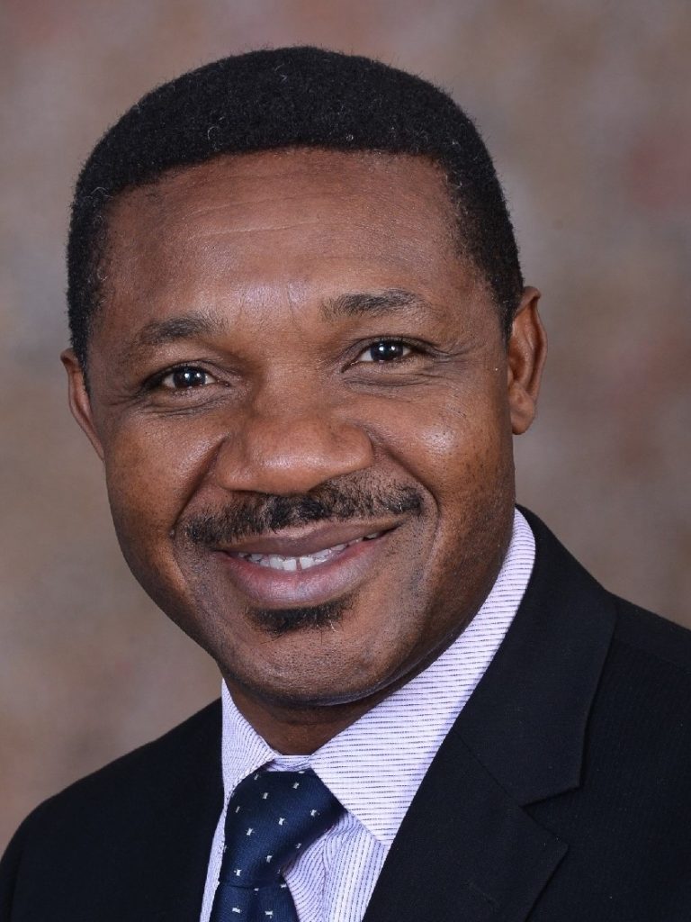 Headshot photo of Professor Umezuruike Linus Opara with a brown background