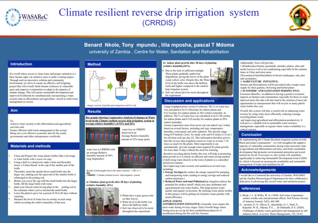 Poster - Climate resilient reverse drip irrigation system