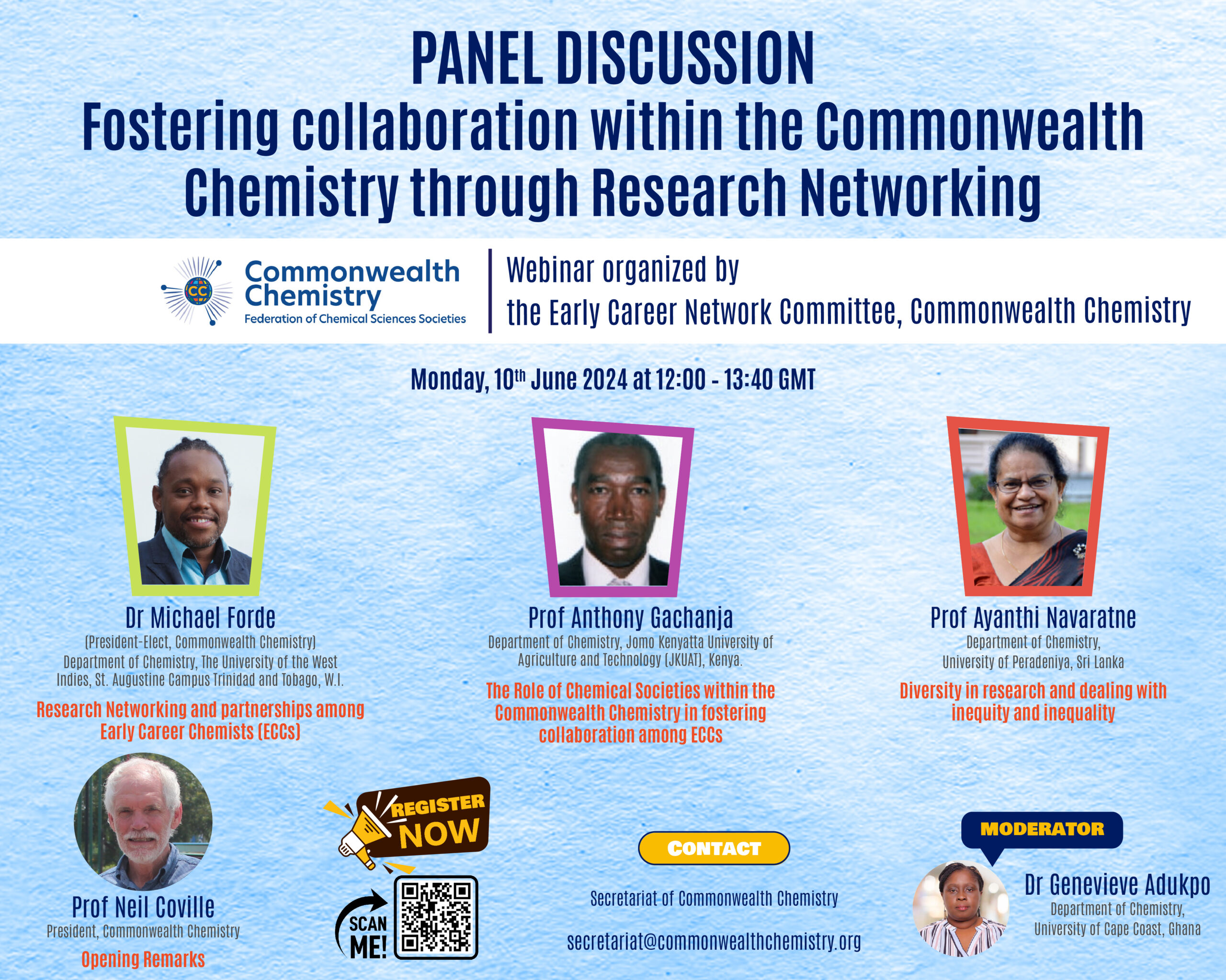 Panel Discussion: Fostering collaboration within Commonwealth Chemistry through Research Networking