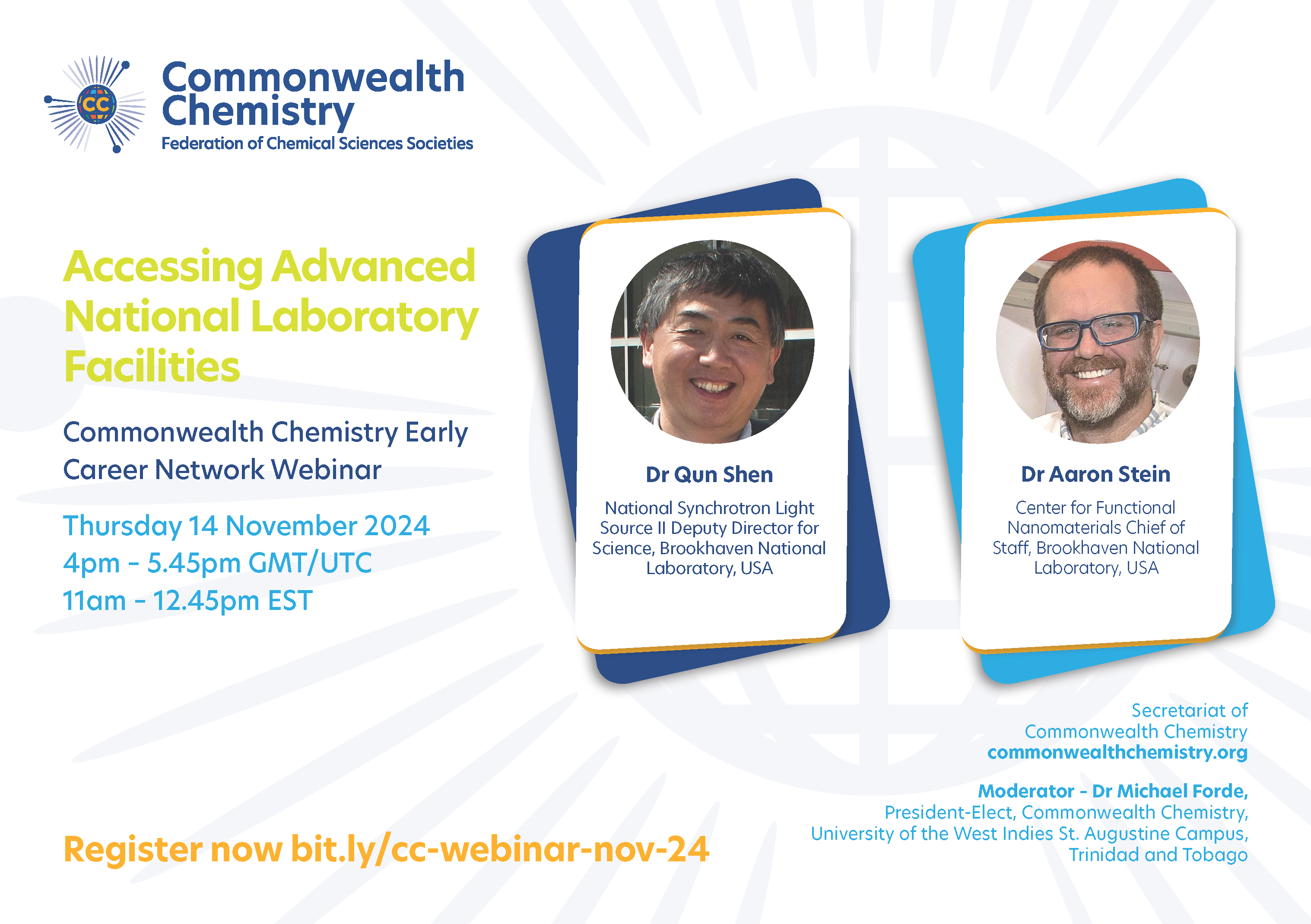 Commonwealth Chemistry Webinar: Accessing Advanced National Laboratory Facilities